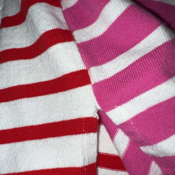 J.Crew pink and red striped top, XXXS - Picture 3 of 4
